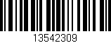 Código de barras (EAN, GTIN, SKU, ISBN): '13542309'