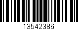 Código de barras (EAN, GTIN, SKU, ISBN): '13542386'