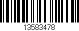 Código de barras (EAN, GTIN, SKU, ISBN): '13583478'