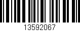 Código de barras (EAN, GTIN, SKU, ISBN): '13592067'
