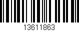 Código de barras (EAN, GTIN, SKU, ISBN): '13611863'
