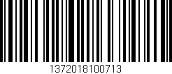 Código de barras (EAN, GTIN, SKU, ISBN): '1372018100713'