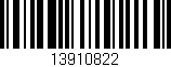 Código de barras (EAN, GTIN, SKU, ISBN): '13910822'