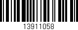Código de barras (EAN, GTIN, SKU, ISBN): '13911058'