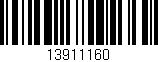 Código de barras (EAN, GTIN, SKU, ISBN): '13911160'