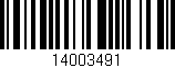 Código de barras (EAN, GTIN, SKU, ISBN): '14003491'