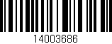 Código de barras (EAN, GTIN, SKU, ISBN): '14003686'