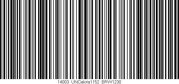 Código de barras (EAN, GTIN, SKU, ISBN): '14003_UNCalota1152_BRW1230'