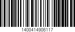 Código de barras (EAN, GTIN, SKU, ISBN): '1400414906117'