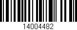 Código de barras (EAN, GTIN, SKU, ISBN): '14004482'