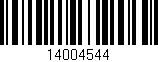 Código de barras (EAN, GTIN, SKU, ISBN): '14004544'
