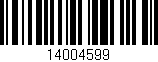 Código de barras (EAN, GTIN, SKU, ISBN): '14004599'