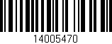 Código de barras (EAN, GTIN, SKU, ISBN): '14005470'