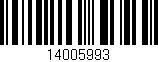 Código de barras (EAN, GTIN, SKU, ISBN): '14005993'