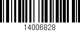 Código de barras (EAN, GTIN, SKU, ISBN): '14006828'