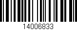 Código de barras (EAN, GTIN, SKU, ISBN): '14006833'