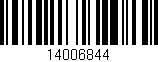 Código de barras (EAN, GTIN, SKU, ISBN): '14006844'