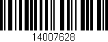 Código de barras (EAN, GTIN, SKU, ISBN): '14007628'