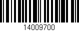 Código de barras (EAN, GTIN, SKU, ISBN): '14009700'