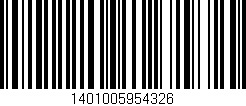 Código de barras (EAN, GTIN, SKU, ISBN): '1401005954326'