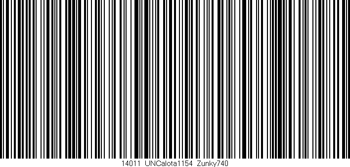 Código de barras (EAN, GTIN, SKU, ISBN): '14011_UNCalota1154_Zunky740'