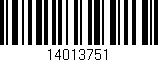 Código de barras (EAN, GTIN, SKU, ISBN): '14013751'
