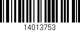 Código de barras (EAN, GTIN, SKU, ISBN): '14013753'