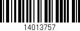 Código de barras (EAN, GTIN, SKU, ISBN): '14013757'