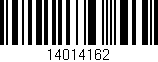 Código de barras (EAN, GTIN, SKU, ISBN): '14014162'
