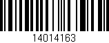 Código de barras (EAN, GTIN, SKU, ISBN): '14014163'