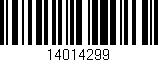 Código de barras (EAN, GTIN, SKU, ISBN): '14014299'