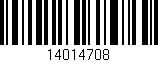 Código de barras (EAN, GTIN, SKU, ISBN): '14014708'