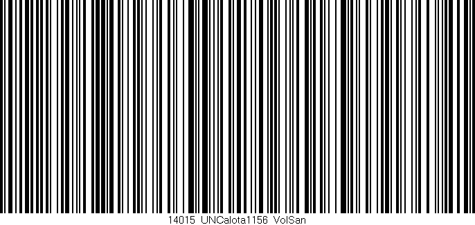 Código de barras (EAN, GTIN, SKU, ISBN): '14015_UNCalota1156_VolSan'