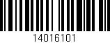 Código de barras (EAN, GTIN, SKU, ISBN): '14016101'