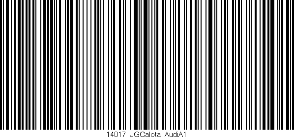 Código de barras (EAN, GTIN, SKU, ISBN): '14017_JGCalota_AudiA1'