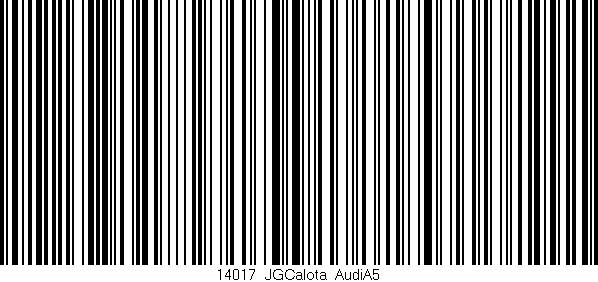 Código de barras (EAN, GTIN, SKU, ISBN): '14017_JGCalota_AudiA5'