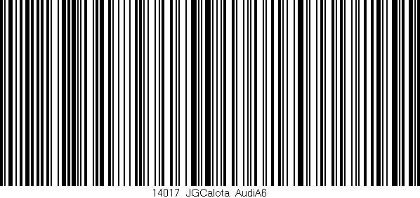Código de barras (EAN, GTIN, SKU, ISBN): '14017_JGCalota_AudiA6'