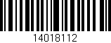 Código de barras (EAN, GTIN, SKU, ISBN): '14018112'