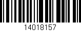 Código de barras (EAN, GTIN, SKU, ISBN): '14018157'