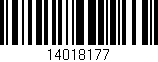 Código de barras (EAN, GTIN, SKU, ISBN): '14018177'