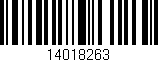 Código de barras (EAN, GTIN, SKU, ISBN): '14018263'