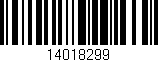 Código de barras (EAN, GTIN, SKU, ISBN): '14018299'