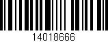 Código de barras (EAN, GTIN, SKU, ISBN): '14018666'