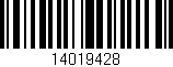 Código de barras (EAN, GTIN, SKU, ISBN): '14019428'