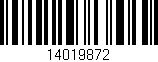 Código de barras (EAN, GTIN, SKU, ISBN): '14019872'