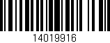 Código de barras (EAN, GTIN, SKU, ISBN): '14019916'