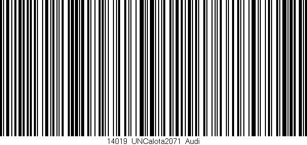 Código de barras (EAN, GTIN, SKU, ISBN): '14019_UNCalota2071_Audi'
