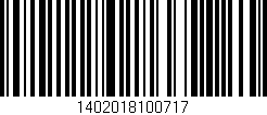 Código de barras (EAN, GTIN, SKU, ISBN): '1402018100717'
