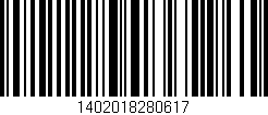 Código de barras (EAN, GTIN, SKU, ISBN): '1402018280617'