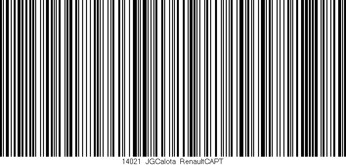 Código de barras (EAN, GTIN, SKU, ISBN): '14021_JGCalota_RenaultCAPT'